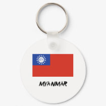 Myanmar Flag keychains by flagshirt Myanmar Flag keychains