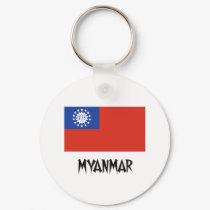 Myanmar Flag keychains by flagshirt Myanmar Flag keychains