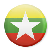 Myanmar Flag Fridge Magnet
