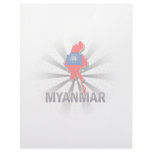 Myanmar Flag Map 2.0 Personalized Letterhead