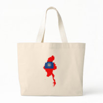 Myanmar flag map bags by FlagStore Myanmar flag map bags