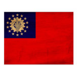 Myanmar Flag postcards