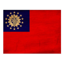 Myanmar Flag Postcard