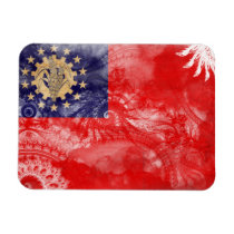 Myanmar Flag Rectangle Magnet