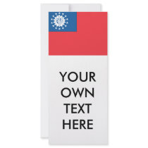 Myanmar Flag rack cards by flagshirts Myanmar Flag rack cards