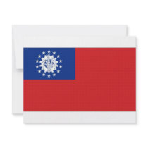 Myanmar National Flag invitations by All_Flags Myanmar National Flag invitations