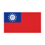 Myanmar National Flag Photo Greeting Card