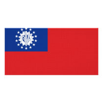Myanmar National Flag photo cards by All_Flags Myanmar National Flag photo cards