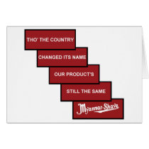 Myanmar-Shave - updated Burma-Shave cards