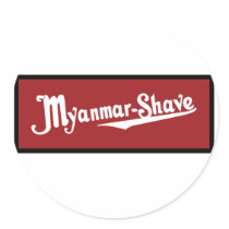 Myanmar-Shave - updated Burma-Shave stickers by wesleyowns Myanmar-Shave - updated Burma-Shave stickers