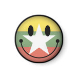 Myanmar Smiley magnets