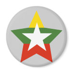 Myanmar Star magnets
