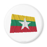 Myanmar Waving Flag magnets
