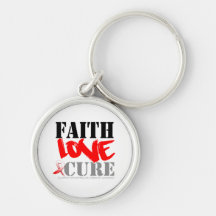 Myelodysplastic Syndromes Faith Love Cure Keychain