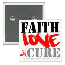 Myelodysplastic Syndromes Faith Love Cure Pins