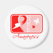 Myelodysplastic Syndromes Hope Awareness Tile Fridge Magnets