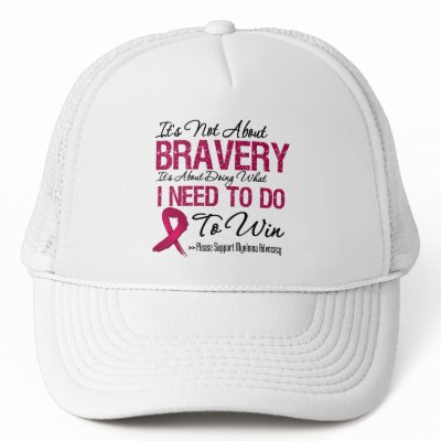 Myeloma Bravery Hats by cancerapparel