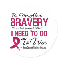 Myeloma Bravery stickers by cancerapparel Myeloma Bravery stickers