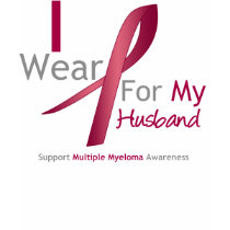 Myeloma - I Wear Burgundy For My Husband t-shirts by shopforawareness Myeloma - I Wear Burgundy For My Husband t-shirts