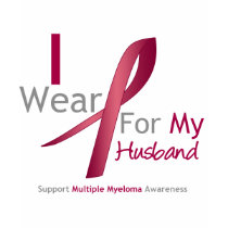 Myeloma - I Wear Burgundy For My Husband t-shirts by shopforawareness Myeloma - I Wear Burgundy For My Husband t-shirts