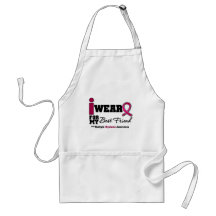 Myeloma I Wear Burgundy Ribbon Best Friend Apron