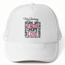 Myeloma My Journey Begins With FAITH hats by cancerapparel Myeloma My Journey Begins With FAITH hats