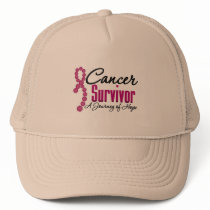 Myeloma Survivor Awareness Journey Ribbon hats by cancerapparel Myeloma Survivor Awareness Journey Ribbon hats