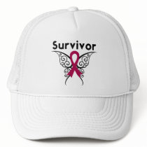 Myeloma Survivor Tribal Butterfly hats by cancerapparel Myeloma Survivor Tribal Butterfly hats