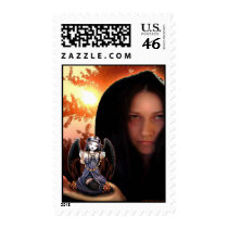 Myka Jelina Art Gothic Angel Postage