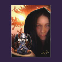 Myka Jelina Art Gothic Angel Postcard postcards