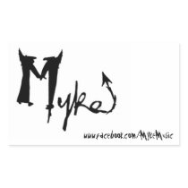 Myke Name Rectangle Sticker