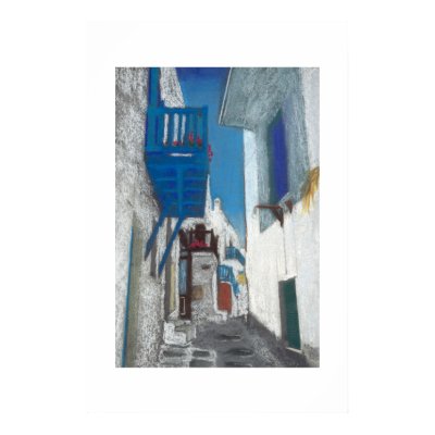 Mykonos Balcony Posters by Maria_K_Bell