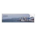 MYKONOS bumper sticker - Customized bumper stickers by jgrimanis MYKONOS bumper sticker - Customized bumper stickers