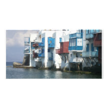 Mykonos, Greece Personalized Photo Card