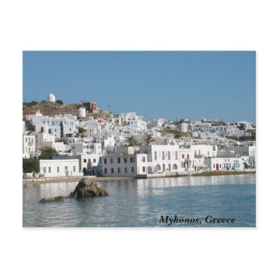 Mykonos Greece Postcard by RyanCFI