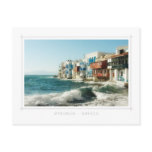 mykonos, greece, little venice, sea, waves,