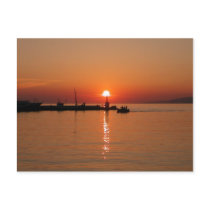 Mykonos Sunset Postcard