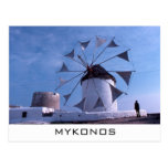 Mykonos windmill Postcard