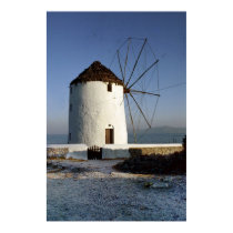 Mykonos Windmill posters by pshaw_photo Mykonos Windmill posters