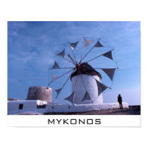 Mykonos windmill small poster posters by FlowerBower Mykonos windmill small poster posters