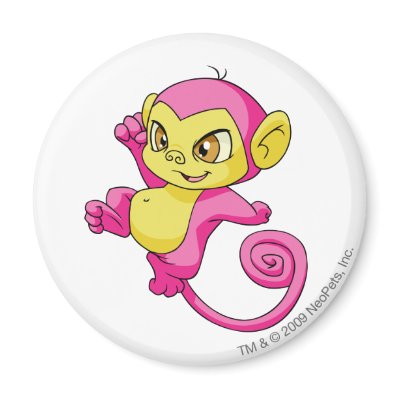 Mynci Pink Refrigerator Magnet by neopets