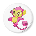 Mynci Pink Refrigerator Magnet
