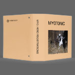 MYOTONIC HERD REGISTRATION BINDER binders