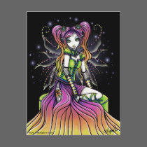 Myra Celestial Rainbow Fairy Art Postcard