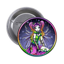 Myra Celestial Rainbow Fairy Button