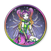 Myra Celestial Rainbow Fairy Magnet by mykajelina Myra Celestial Rainbow Fairy Magnet