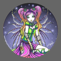 Myra Celestial Rainbow Fairy Stickers by mykajelina Myra Celestial Rainbow Fairy Stickers