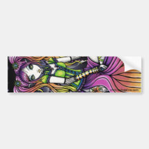 Myra Gothic Celestial Rainbow Fairy Bumper Sticker