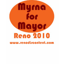 Myrna for Mayor t-shirts