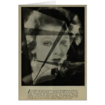 Myrna Loy 1928 vintage portrait Greeting Card